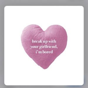ARIANA GRANDE break up with your gf pillow